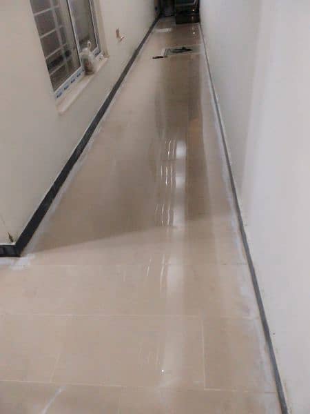Marble / chips stairs and kitchen counter polish service /tiles clean 8