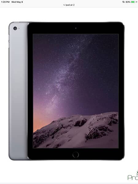 iPad Air 2 10 by 10  ) 32gb saf  condition 0