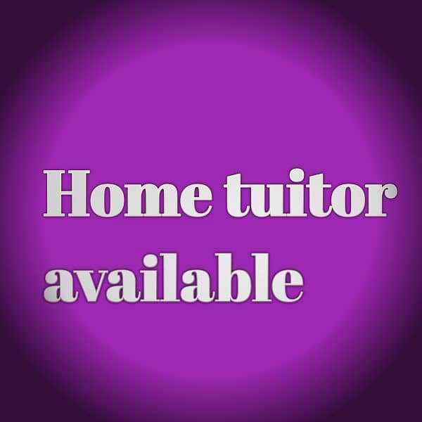 home tuitor available for matric 0