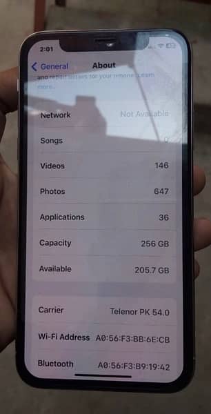 Iphone X for sale 256 GB 1