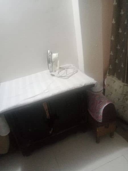 wooden iron stand + wooden dressing table 1