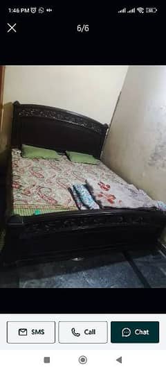 king size double bed with side tables wooden
