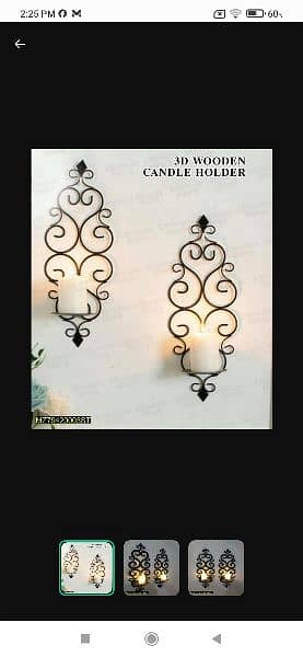 2 pcs candle holder wall decoration 2