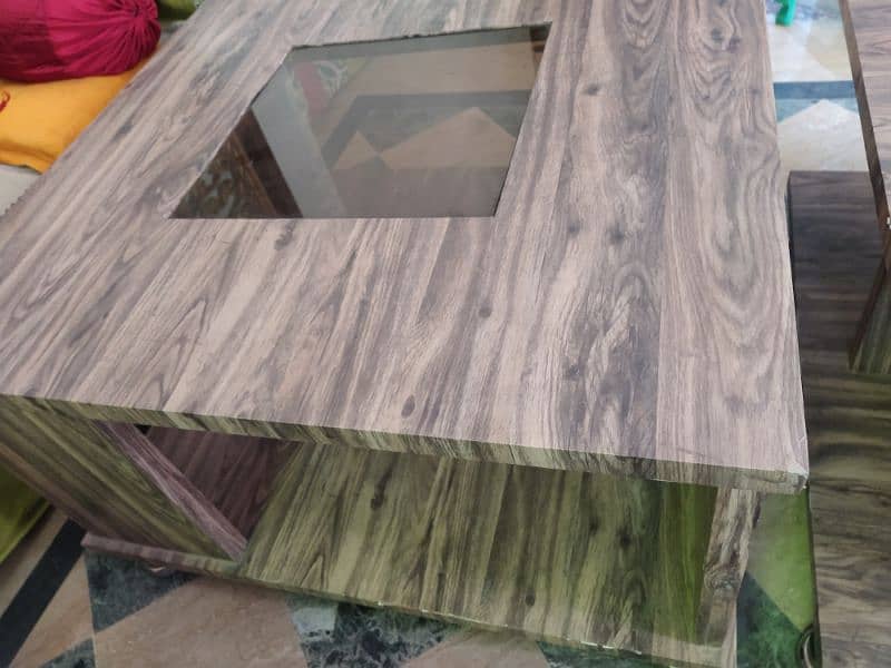 2 wooden center tables new style 33 x 33 inches 2