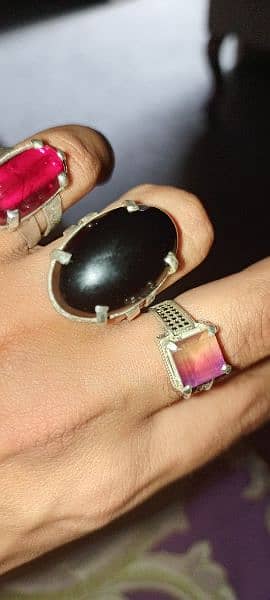 Original chandi ring Anari Yaqoot Hakeeq 2
