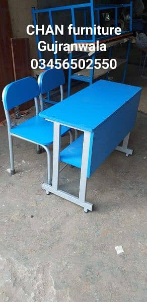 StudentDeskbench/File Rack/Chair/Table/School/College/Office Furniture 0