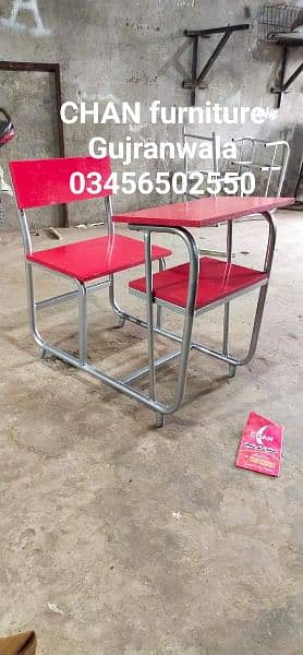StudentDeskbench/File Rack/Chair/Table/School/College/Office Furniture 9