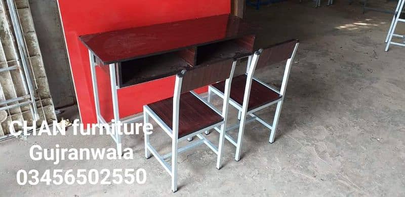 StudentDeskbench/File Rack/Chair/Table/School/College/Office Furniture 14