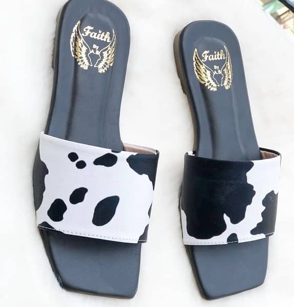 Cow prints women foot wear branded 0