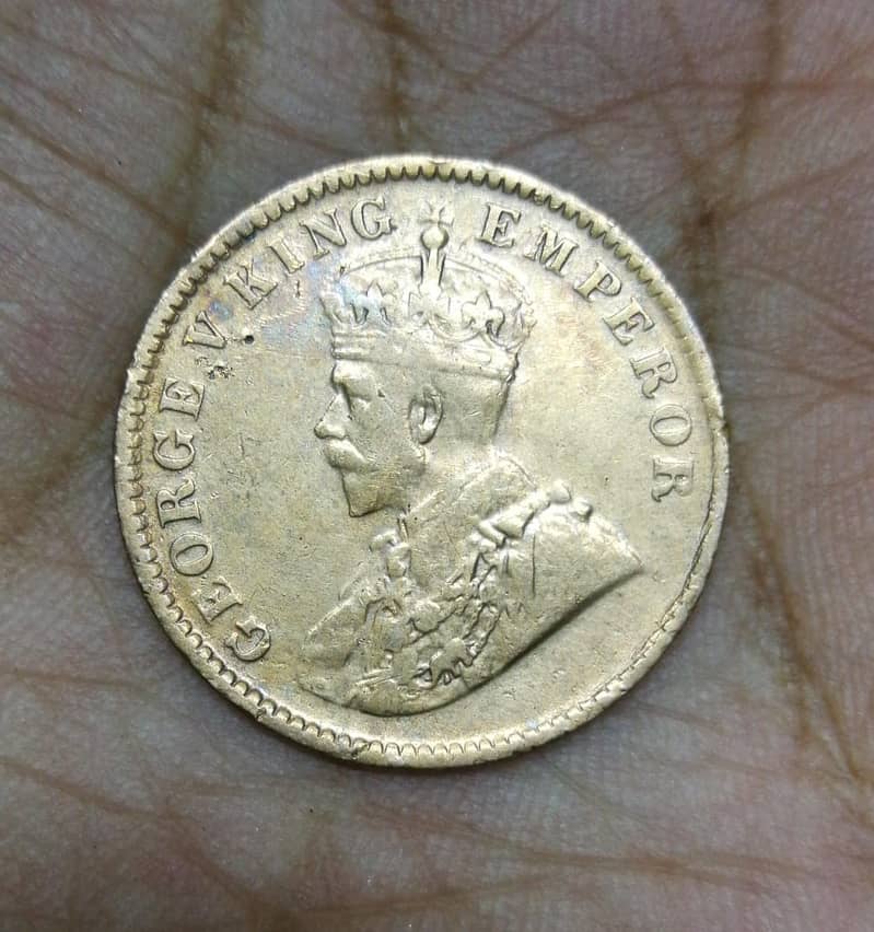 Antique Coin of British Indian Era (Anna) 1