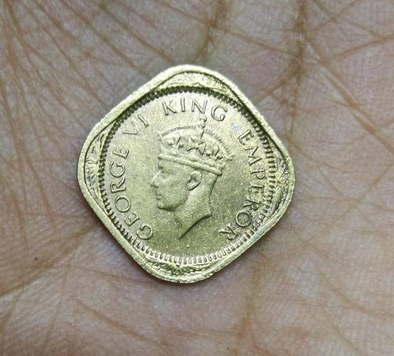 Antique Coin of British Indian Era (Anna) 4
