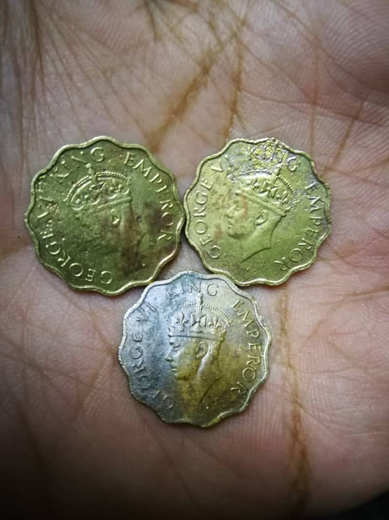 Antique Coin of British Indian Era (Anna) 6