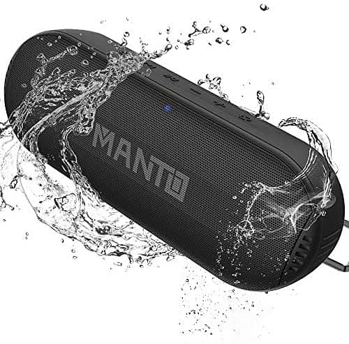 Portable Bluetooth Speaker, MANTO HD Stereo and Bass Durable Wireless 0