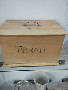 imported wooden handmade bread box