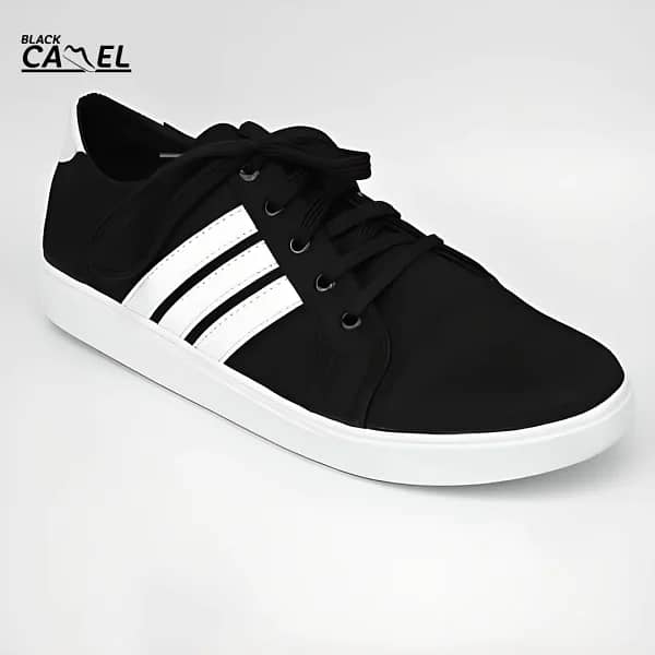 Black Camel Sneakers For Men | Black Color Shoes For Men 0