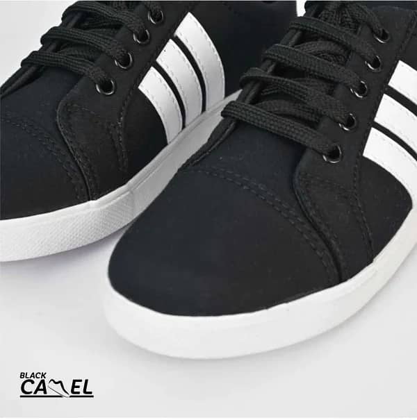 Black Camel Sneakers For Men | Black Color Shoes For Men 5