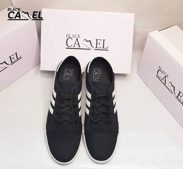 Black Camel Sneakers For Men | Black Color Shoes For Men 6