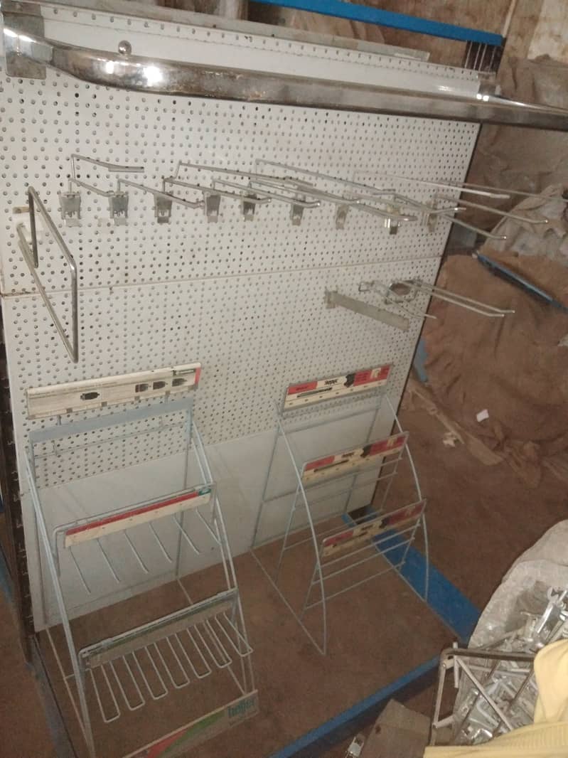 Rack/shelf for shops, supermarkets with fancy pegboard hanging's 10