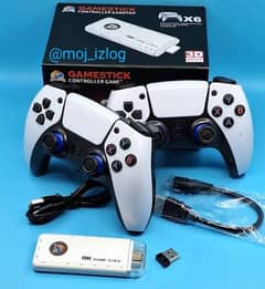 X6 Latest GameStick With 39000+ built-in Games and PS5 like Controller