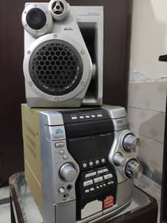 aiwa amplifier with one speaker