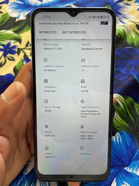 Realme C11 4/64 PTA Approved Condition 10/8 5