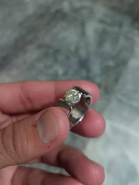 Big Size Diamond 1 karat weight. Diamond Ring With Full Luster . 8
