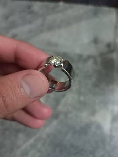 Big Size Diamond 1 karat weight. Diamond Ring With Full Luster . 9