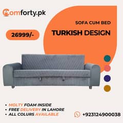 Molty|Sofa Combed|Chair set|L Shape|Sofa|Double Sofa Cum bed|Turkish
