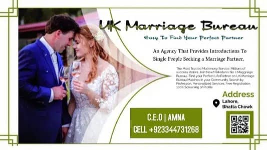 Marriage Bureau , Abroad Proposals , Rishta Services, Decent Proposals 0