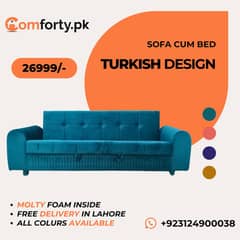 Double Sofa Cum bed|Turkish|Molty|Sofa Combed|Chair set|L Shape|Sofa 0