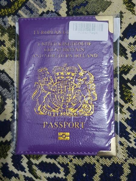 Passport Holder | Purple Colour | Imported | Delivery Available 0