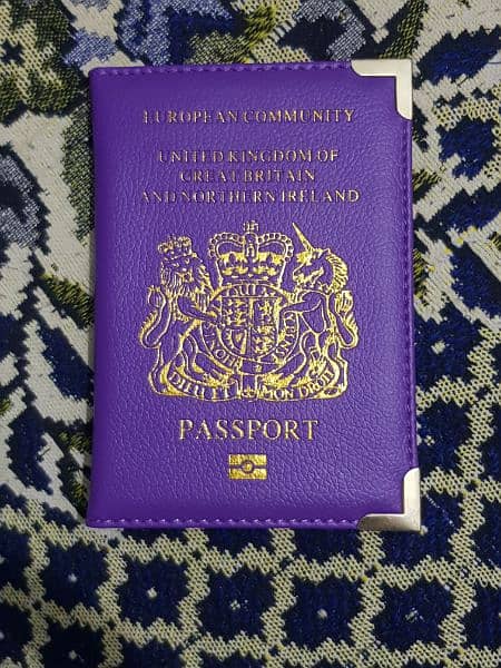 Passport Holder | Purple Colour | Imported | Delivery Available 1