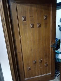Door pure wood