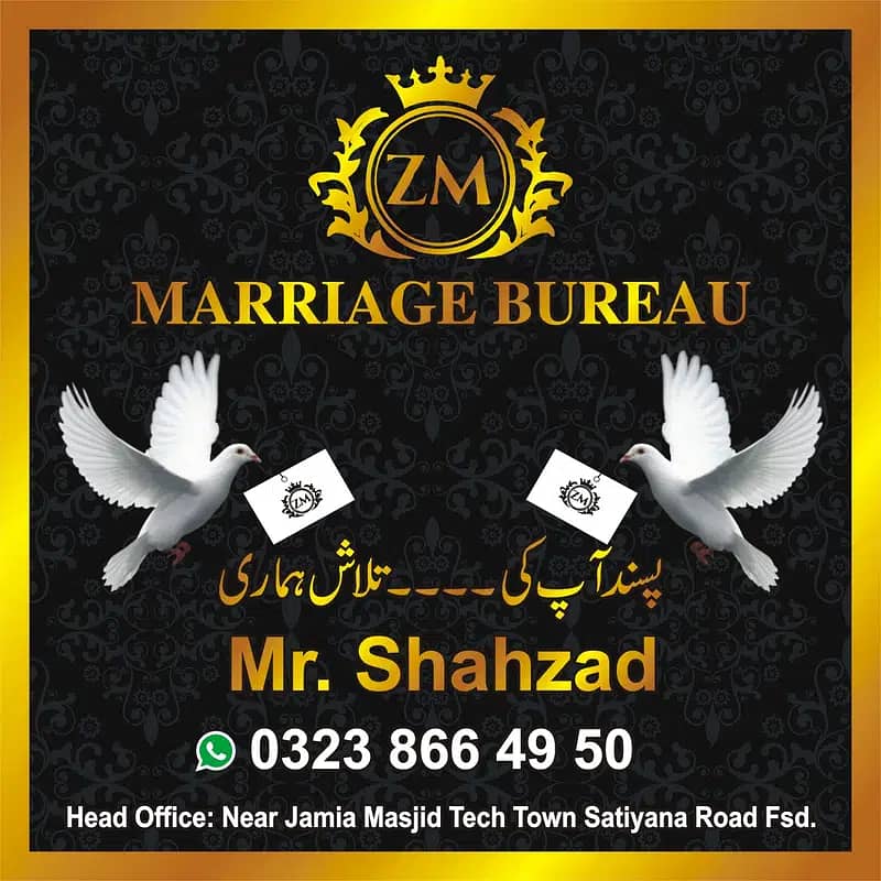 Marriage Bureau/Abroad/Proposals/Online rishta/Match Maker/Shadi 1