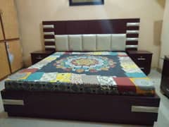 Only Bed with side table(whatsapp-03005581056-call 03127981462
