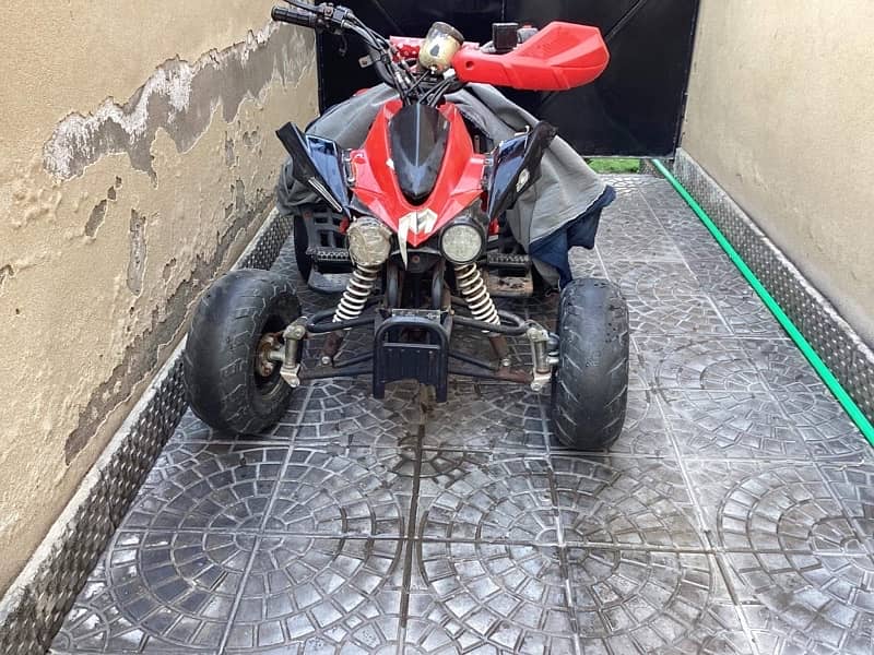 atv 150cc handle and tyres are damaged 1
