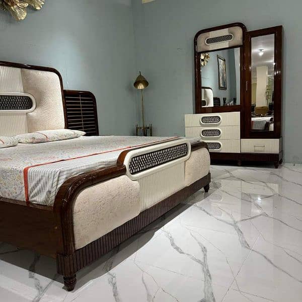 Solid Wood Bed New Design's first time in Pakistan 2