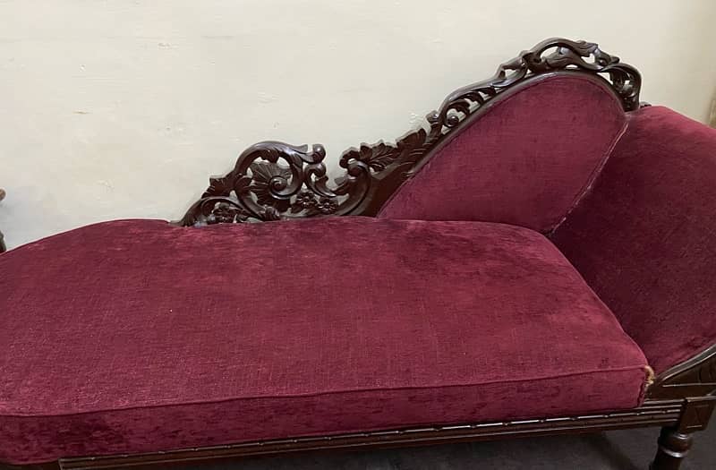 red/maroon dewan with a roll cushion price negotiable 2