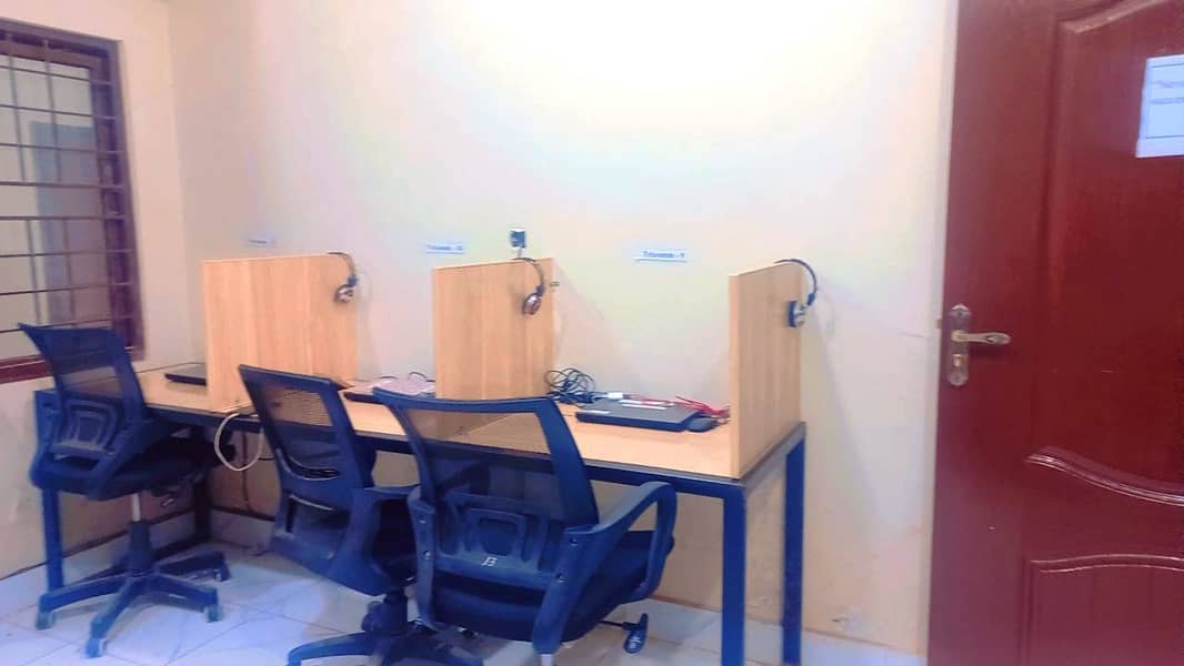 Office chair and tables good for IT or Call center 1