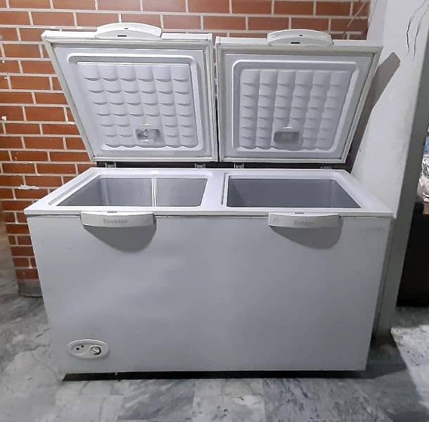 Waves double door refrigerator and freezer available in new condition 0