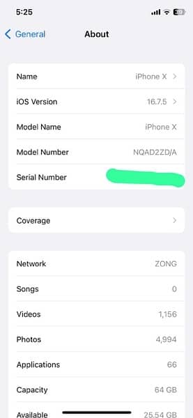 Iphone X 64GB Pta Approved 8