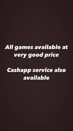game panels available and cashapp