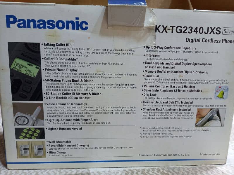 Panasonic KX-TG2340JXS digital cordless phone 0
