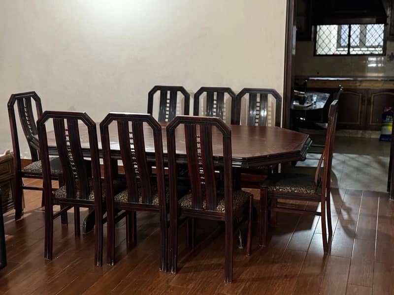 Dining table with 8 chairs 1