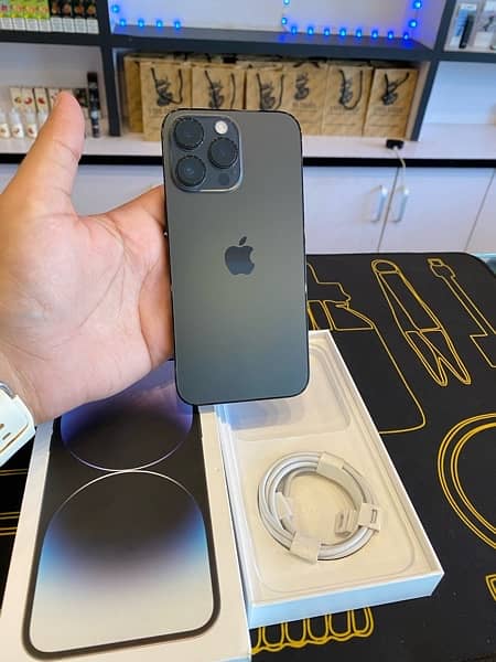 Iphone 14 Pro Max Factory 128GB 99% BH wth complete box Apple warranty 3