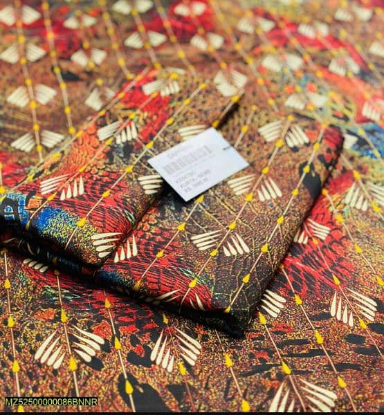 Brand New 2 pcs Women Unstitched lawn Printed Suit Free Home Delivery 1