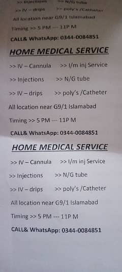 Home Medical services