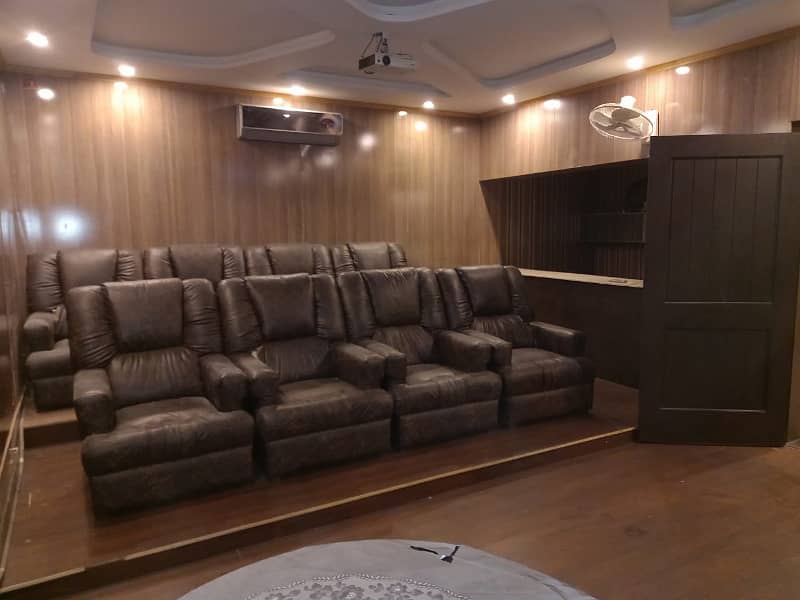 D H A Lahore 1 Kanal Mazhar Munir Design House Fully Furnished And Cinema Hall With 100% Original Pics Available For Rent 21