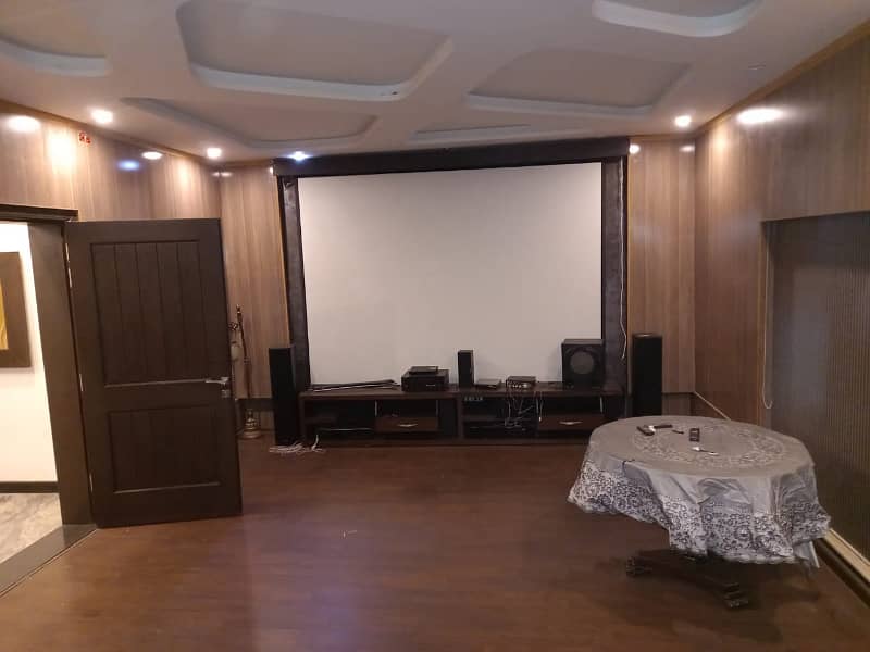 D H A Lahore 1 Kanal Mazhar Munir Design House Fully Furnished And Cinema Hall With 100% Original Pics Available For Rent 25