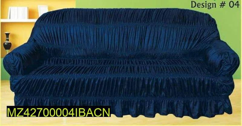 5 seater self textured sofa cover 3